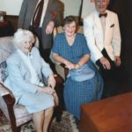 Cast of "Quartet" Standing: Geoff Hool as Wilfred Bond. Seated: Marjorie Hool as Jean Horton, Barbara Singleton as Cecily Robinson and Ian Mitchell as Reginald Paget