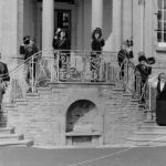 The Cast On The Steps At Scalesceugh Hall