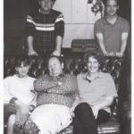 The cast taking a break from rehearsal Standing: Mike Hoggarth and Mark Sloan. Sitting: Sarah Delorme, Mike Savage and Pam Armstrong